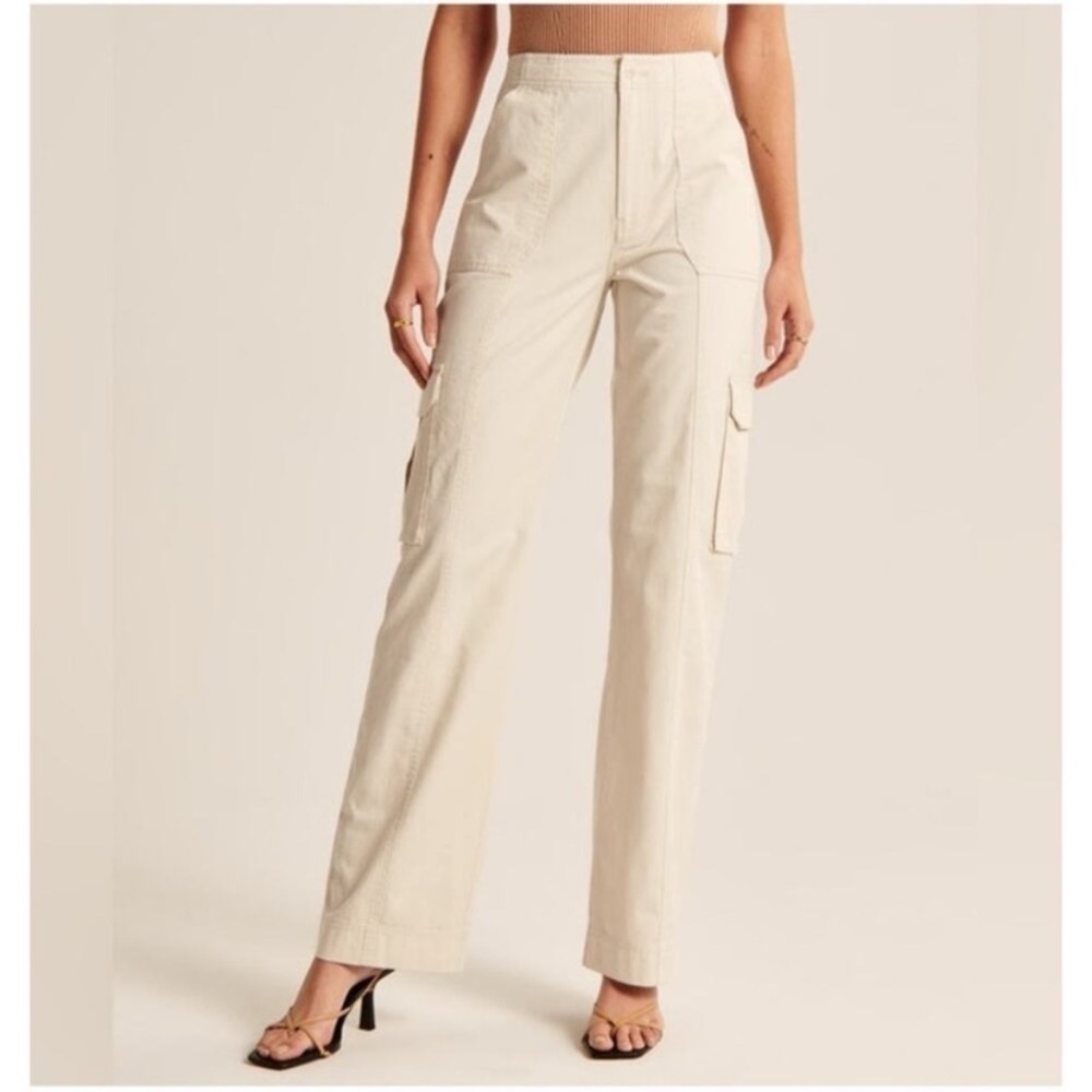 Abercrombie & Fitch High Rise Cargo Pants 16968